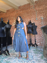 Load image into Gallery viewer, La Femme Parisian Denim Midi