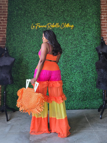 Resort Flirty Frills Crop Set