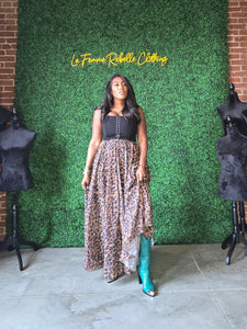 LUXE Leopard Maxi Skirt