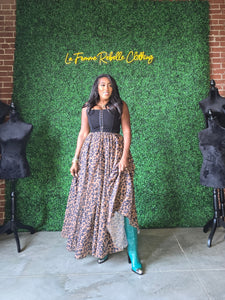 LUXE Leopard Maxi Skirt