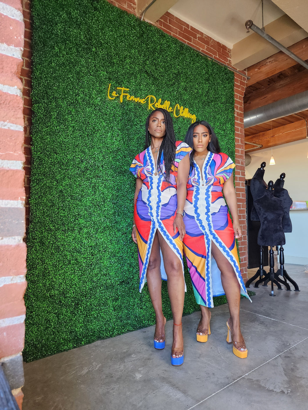 Abstract Tropical Frock
