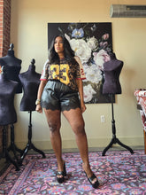 Load image into Gallery viewer, Dentelle Vegan Leather Shorts