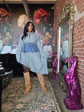 Load image into Gallery viewer, Asym Pinstripe Party Frock