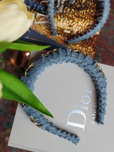 Denim Puff Headband