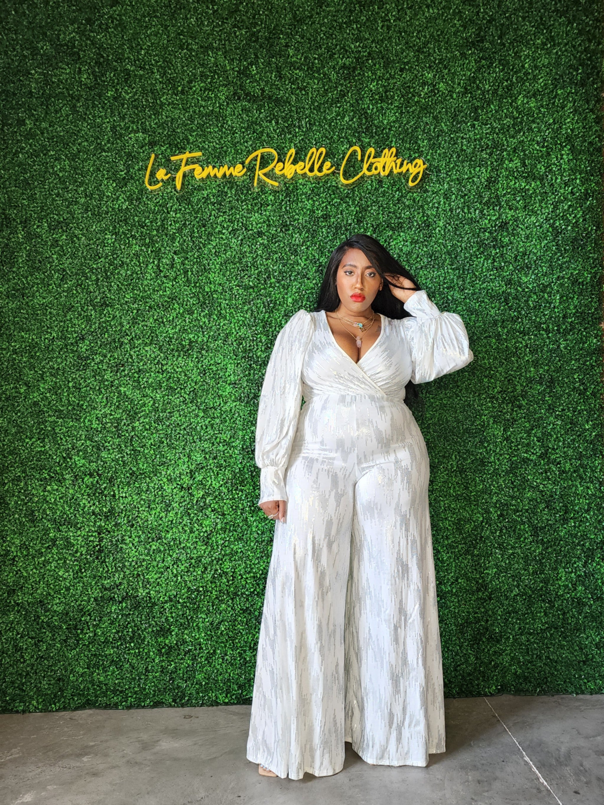 Paillette Marie Jumpsuit La Femme Rebelle Clothing Paillette Marie Jumpsuit La Femme Rebelle Clothing