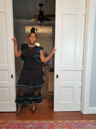 Teal Fête Frock