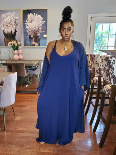 Starry Night Drape Dress