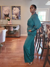 Load image into Gallery viewer, La Femme Demure Jumpsuit in Hunter