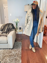 Load image into Gallery viewer, Nancy Drew Hooded Trench in Khaki