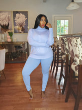 Load image into Gallery viewer, Robbins Egg Blue Closed Knit Turtle Set