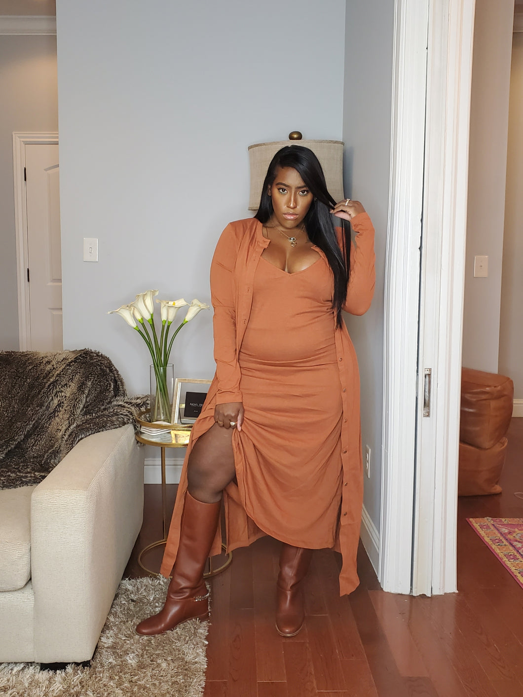 Pumpkin Spice Dress Set