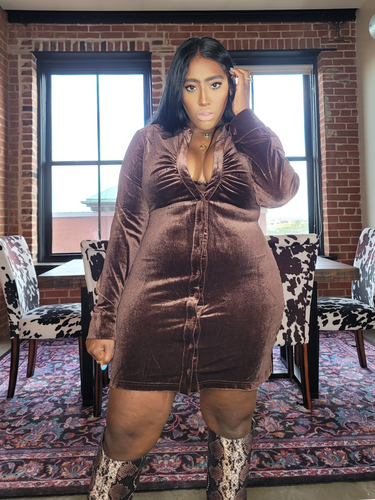 La Femme Velvet Mini