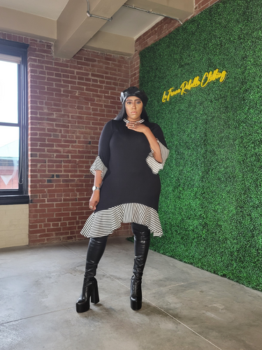 La Femme Parisian Contrast Frock