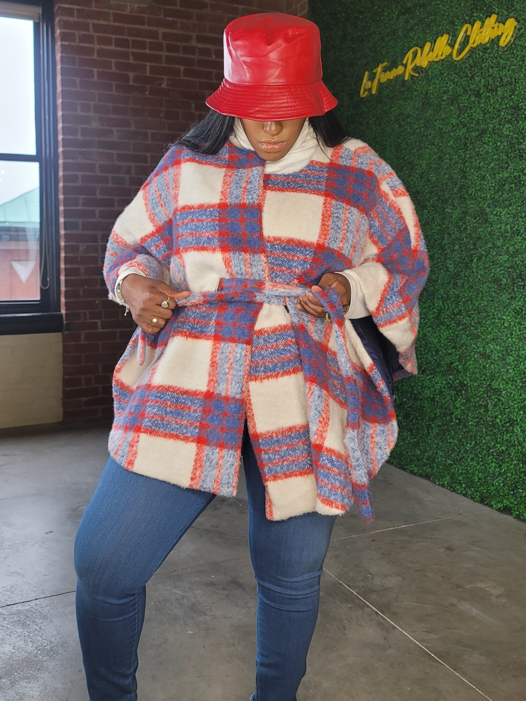 Rad Plaid Poncho