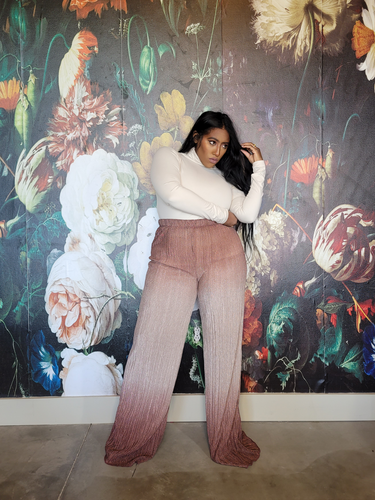 Ombre Shimmer Palazzo Pants