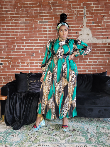 Dona Leopard Frock